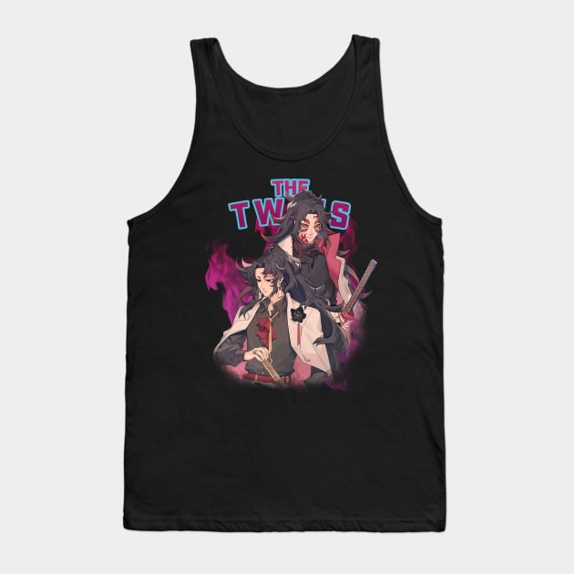 Bootleg Demon Slayer The Twins Tank Top by inosukeino